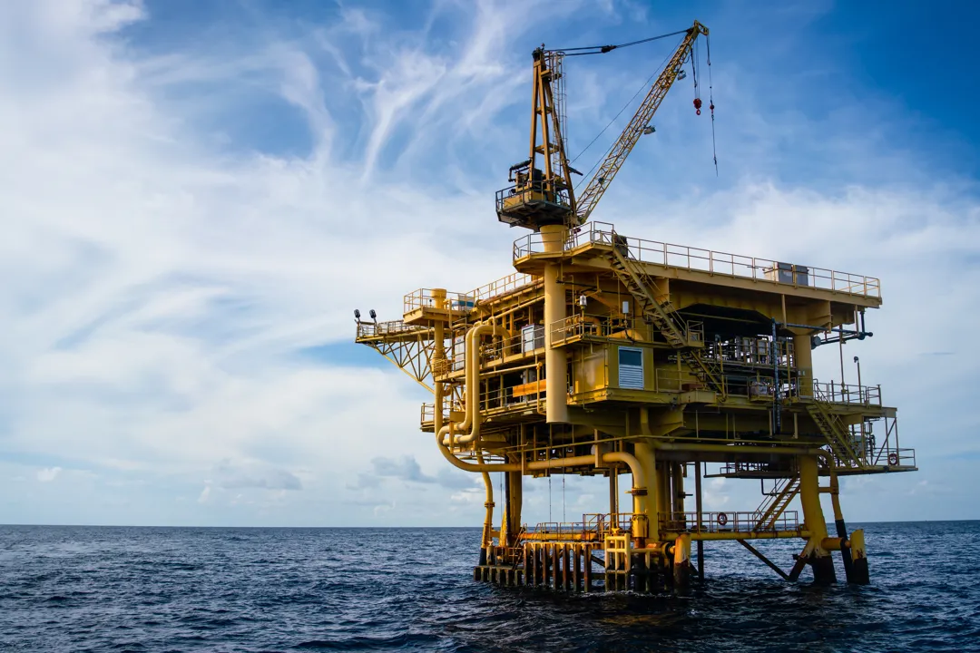 Offshore oil and gas wellhead remote platform